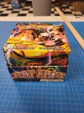 Hot Shot Shot Glasses P.I. 2001 Novelty Display 18 Pieces Barware Drinkware